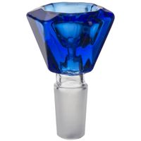 Formax420 14 19mm Glass Diamond Bowl Herb Holder Blue Color ...