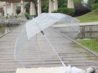 10 stks 34 "Big Clear schattige bubble diepe koepel paraplu roddels meisje windweerstand op voorraad