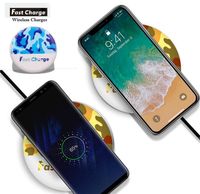 2018 Новое прибытие беспроводное зарядное устройство для iPhone X портативный Pad стенд зарядное устройство живопись стиль для Samsung Galaxy Note 8 S8 Note 5