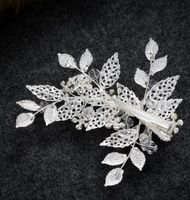 Neue Ankunft Beste Schöne Blattform Kristall Fascinators Vintage Funkelnde Hochzeit Supplies Kopfschmuck Handgemachte Braut Zubehör