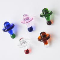 Gratis verzending kleurrijke glazen ufo carb cap diameter 23mm voor quartz banger nagel universele kleurrijke bal dab rig