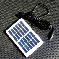 Panneau solaire de BUHESHUI 1.2W 6V avec le chargeur de batterie de cellules solaires du câble 3MPolycristallin du câble DC5521 pour la lumière de batterie de 3.7V 130 * 84MM