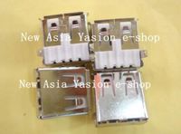 10Pcs USB Type-A 90 degrees Female Connector 4pin PCB Socket free shipping USB-A
