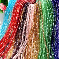 Venta mezcla color facetado cristal bicone bicone beads 4mm 6 mm perlas sueltas bricolaje joyería