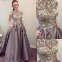 New Luxury Crystals Beading Formal Evening Dresses High Qual...