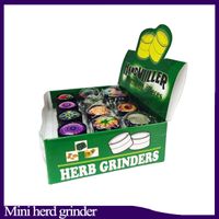 3D mini Muller Herb Grinder Liga de Zinco Triturador De Fumaça Mini Metal Shredder De Tabaco 3 Camadas 30mm Diamter Assorted Cores YW849 0266222-1