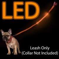LED Light Up Dog Leash, Durable, Ligero. Correa para perros LED Light Pet Up Collar Bright Safety Flashing Nylon ajustable