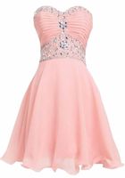 2018 New Lovely Short Prom Party Dress Homecoming Dresses For Juniors Women Plus Size Appliques Graduation Party Prom Formal Gown BQ51
