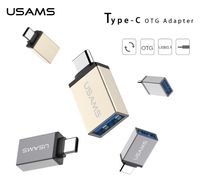 USAMS Metal Type C Adapter USB Adapters Male Female For Sams...