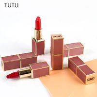 Tutu Rose Pure Lipstick Długotrwałe Velvet Lips Makeup Marka Wodoodporna Nude Korea Make Up 6 Kolor Red Pigment Matte Pomadki