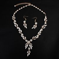 2018 nuevos conjuntos de joyería nupcial hechos a mano flores de la boda collar de mujer pendientes diadema horquillas para novia JCE029