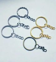 HOT Wholesale 120PCS/Lot 25MM Split Key Rings Chains Charms Keychain Fashion For Car Key Ring Accessories Silver Bronze Gold 3 Color -52