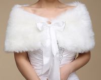 Nuevo Estilo Venta caliente Lace-Up Pelush Faux Fur Shaw Moda Mantores Soft Shows Bridal Wraps Chaquetas Accesorios de Boda Shuoshuo6588