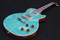 Arvinmusic se alinea con la guitarra eléctrica estándar de la llama del tigre azul, guitarra estándar sólida de caoba, envío gratis