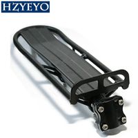 HZYEYO Bike Baskets Bicycle Luggage Carrier Cargo Rear Rack Shelf Cycling Seatpost Bag Holder Stand for 20-29 inch bikes with Install Tools