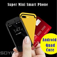 Super Mini Android SmartPhone Cell Phones Original SOYES 7S MTK6580 Quad Core 1GB+8GB 5.0MP Dual SIM Mobile Phone X Red Golden color