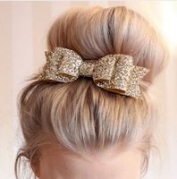 Shinely Kids Adult Haarspange mit Fliege Dekoration Haarschmuck Haarnadeln Big Gold Haarspangen für Frauen