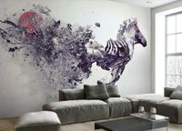 Benutzerdefinierte foto mural tapete zebra tv hintergrund papel de parede 3d tapete für wohnzimmer tapeten wohnkultur
