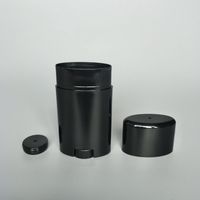 50g schwarz Kunststoff Leere Lippenbalsam Rohre Deodorant Container Klar Lippenstift Mode Lip Tubes schnelles verschiffen F575
