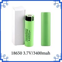 2018 NCR18650B Battery 3.7V 18650 Lithium Battery Li-on Cell 3400mAh Flat Top fit any electronic cigarette mods FEDEX Free