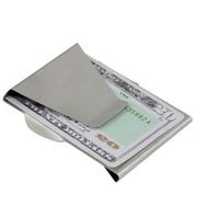 Slim Money Clip Double Sided Cash Credit Wallet Stainless St...