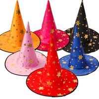 Star Print Halloween Costume Party Witch Hats Promotion Cool...