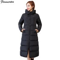 Зимний пальто женские с капюшоном ультра легкий пуховик с капюшоном 2018 новый тонкий сплошной длинный куртка женские перья портативные Parkas