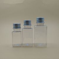 10ml 20ml 30ml alüminyum kapaklı kare şişe, çiçek su şişeleri, doldurulabilir şişeler, küçük plastik şişeler f1253
