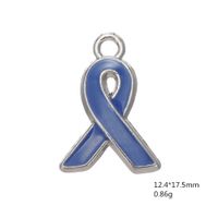 2021 Smalto Brey Cancer Awareness Ribbon Charm Argento Plantin Pendant Fit Collana Fare fai da te Jewelr
