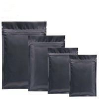 Siyah Plastik mylar çanta Uzun Vadeli gıda depolama ve koleksiyon koruma için Alüminyum Folyo Fermuarlı Çanta iki tarafı renkli SN1683