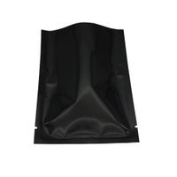 100 шт. / лот 12x18 см верхнее отверстие черный алюминиевый майлар пакет сумка для хранения сыпучих продуктов питания Термосвариваемый вакуумный чехол для кофе чай орех упаковка