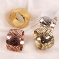Free Shipping Gold/Silver Stainless Steel Napkin Rings Hotel Restaurant Dining Table Decoration Wedding Serviette Holder Buckles