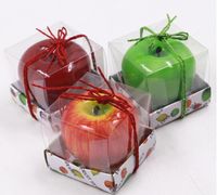 Meyve Mumlar Apple Şekilli Mum Kokulu Bougie Festivali Atmosfer Romantik Parti Dekorasyon Noel Arifesi Yeni Yıl Dekor Bougie SN1155