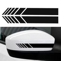 15.3*2cm 2pcs/lot Car Styling Auto SUV Vinyl Graphic Car Sticker Rearview Mirror Side Decal Stripe DIY Car Body Decals