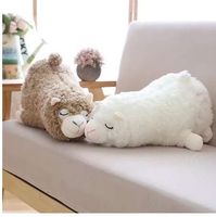 45cm日本のアルパカソぬいぐるみぬいぐるアルパカのおもちゃ人形柔らかい動物のおもちゃカワイイギフト子供かわいい枕ギフト玩具