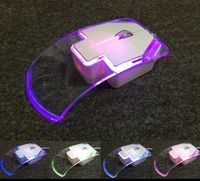 Transparente 1.3m verdrahtete Maus für Laptop-Desktop-leiser Gamer Bunte LED-energiesparende Glühen-Spiel-Mäusemäuse-neueste Mode