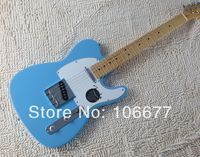 Free Shipping 2014 New Arrival Top Quality F Telecaster Maple Neck Blue Standard Electric Guitar White Pickguard In Stock