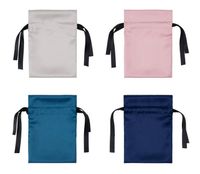 100% Silk Travel BagsGift Taschen mit Kordelzug Solide Gefärbt Muticolor 22 * ​​16 CM 4 Farben Freies Verschiffen