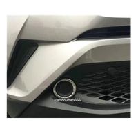 Hoge Kwaliteit Auto Styling Cover Detector ABS Chrome / Carbon Fiber Front Head Mistlamp Lamp Trim Frame Molding Voor Toyota C-HR CHEB 2017 2018