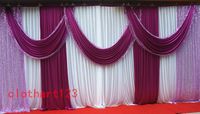 3m high*6m wide wedding backdrop with sequins swags backclot...