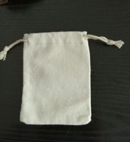 キャンバスコットンジュエリードローストリングポーチ8x10cm（3 "x 4"）50パーティキャンディーフォレオン袋化粧ギフトバッグ