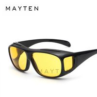 Mayten Noite amarela dirigindo óculos de sol homens sobre wrap em torno de óculos de sol óculos macho uv400 óculos de óculos de olho protetores