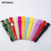 Retail Silicone Down Tubes Smoking Accessories with 135mm Le...