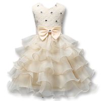 In Stock A- Line Flower Girls' Dresses Lace Girls Pagean...