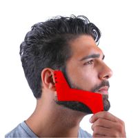 Novo 20 pçs / lote Pente Barba Shaping Ferramenta Pente Aparadores de Barba Cuidados Com o Cabelo Styling Homens Barba Guarnição Modelo de Corte De Cabelo Molde de Moldagem