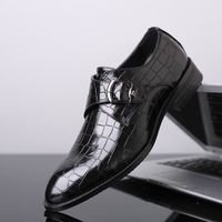 Designer Men Blue Monk Shoes Pointed Toe Buckle Black PU Lea...