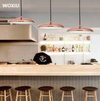 WOXIU는 북유럽 어 포스트 모던 미니멀리스트 레스토랑 샹들리에 창조적 인 성격 카페 옷 가게 비행 접시 샹들리에 집 장식을 이끌었다