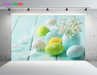 Fondale in vinile personalizzato tema giorno di Pasqua Fondali Prop digitale stampato Photo Studio Background ZP-151