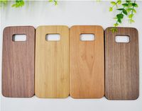 For Samsung Galaxy S8 S9 Plus S7 Note 8 Genuine Wood Case + PC Anti-knock Mobile Phone Cover For Apple Iphone 7 8 X 10 6S 6 plus Smartphone