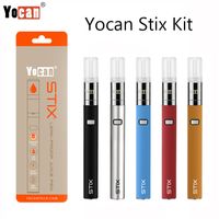 정통 Yocan STIX 키트 주스 펜 키트 320mAh VV 배터리 Vape 0.6ml 카트리지 누설 방지 기화기
